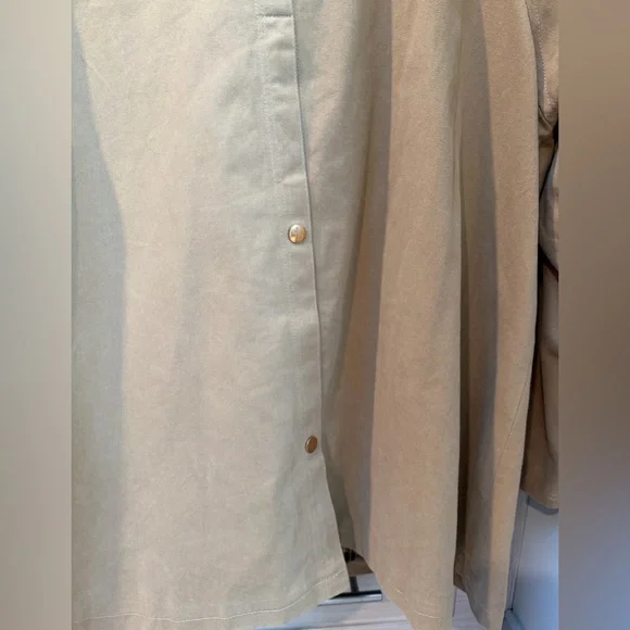 Tan Women's barn jacket with brown corduroy collar size M/US6 - Picture 8 of 12